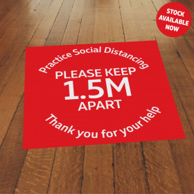 Floor Sticker Standard Red